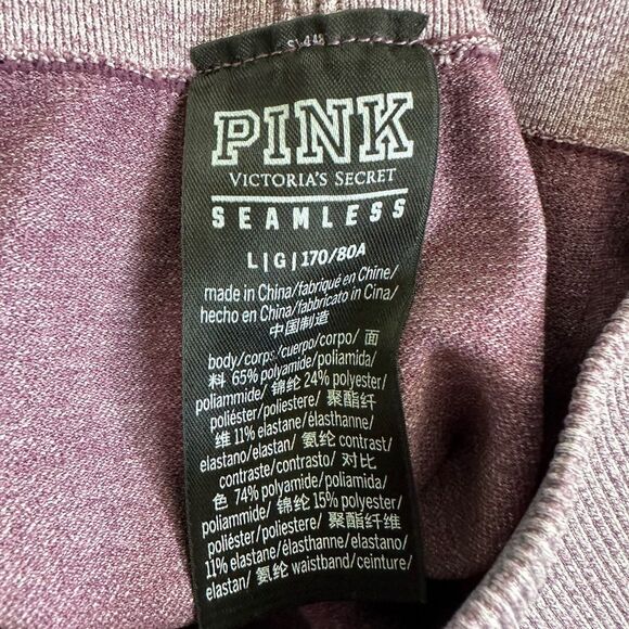 Victoria’s Secret Pink Seamless Workout Legging Lilac Ombre Athleisure L - Picture 7 of 7
